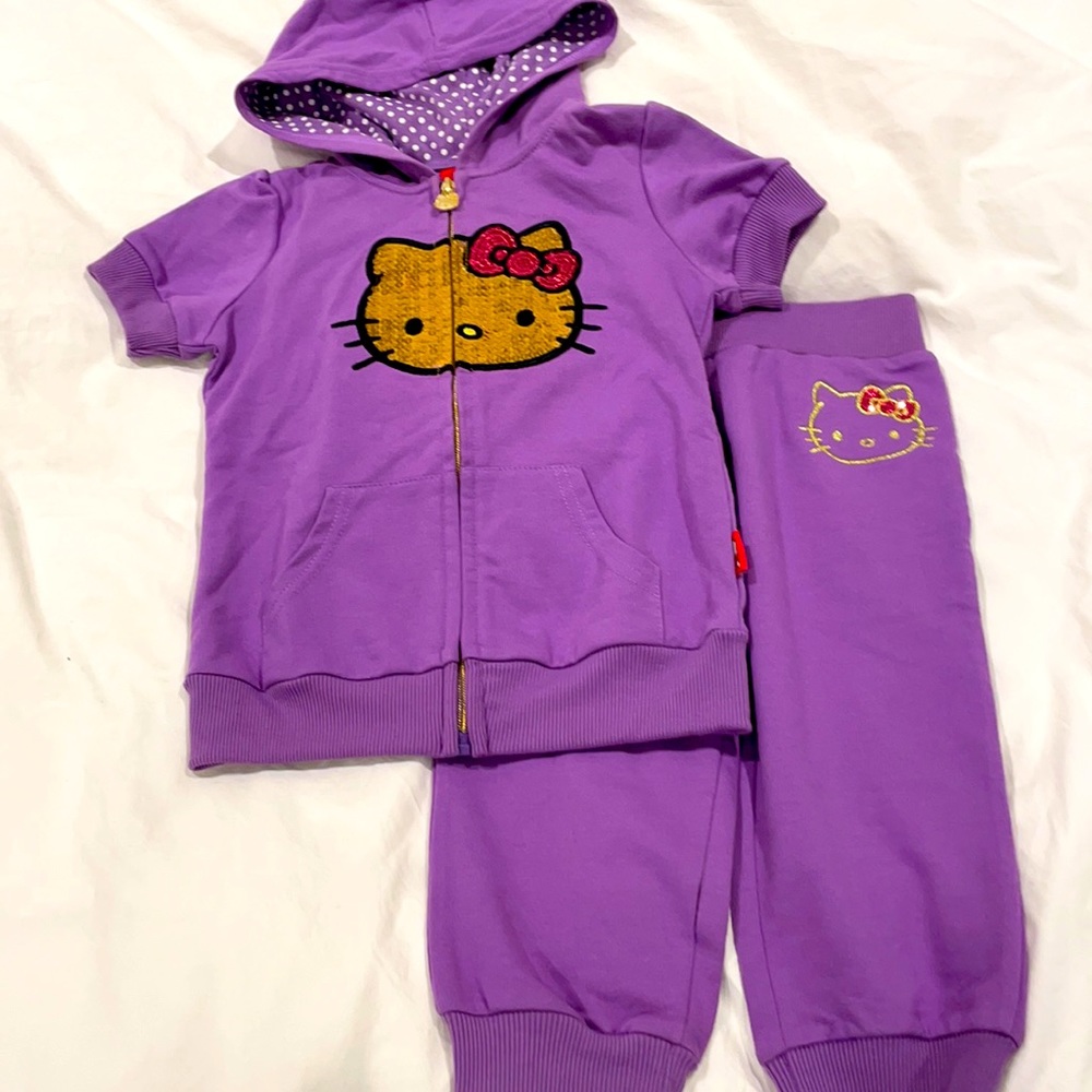 NWOT Hello Kitty track suit, girls size 6